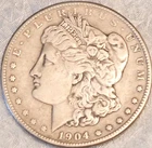 1904-S Morgan Silver Dollar - Looks VF/XF - TONED BETTER DATE!