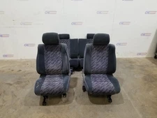 94 1994 TOYOTA PRADO J78 COMPLETE INTERIOR SEAT SET GRAY BLUE CLOTH 