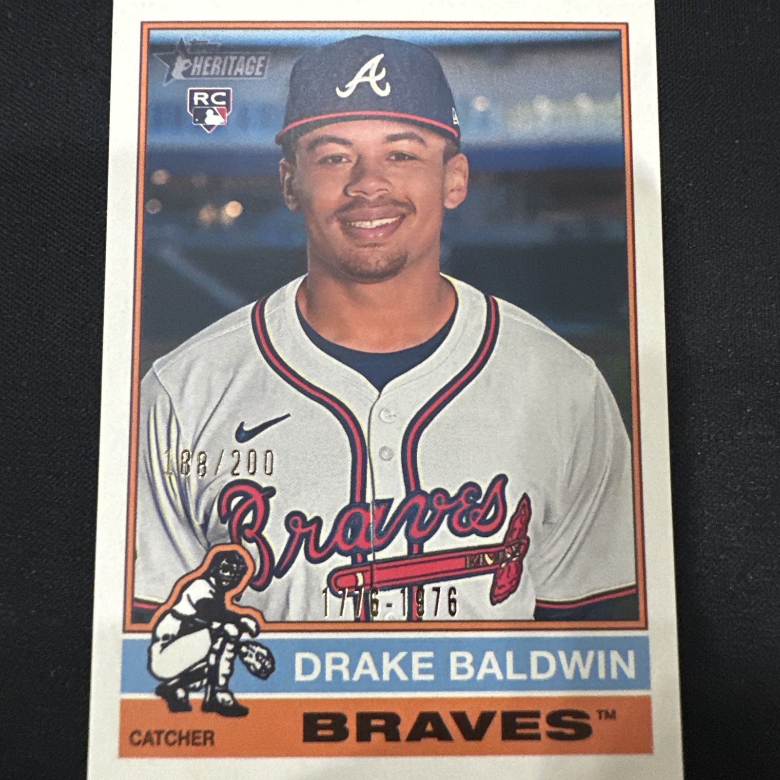 2025 Topps Heritage High DRAKE BALDWIN Bicentennial RC /200 Rookie #561 Braves