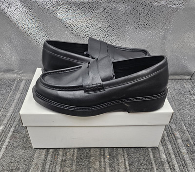 Mr. B's Aldo Black Loafers, Michigan Black Men's Size 42, PU Synthetic