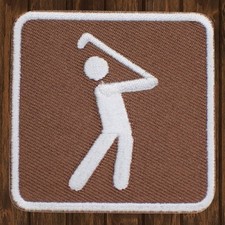 Golf Embroidered Patch Iron On