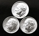 1953 P-D-S 10c SILVER Roosevelt Dime Year set.  GEM BU.  (R194)