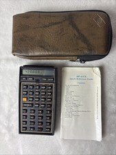 Vintage HP-41CX Programmable Calculator with Case and Guide TESTED