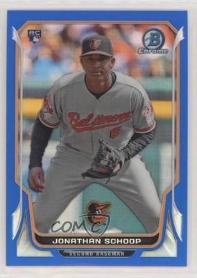 2014 Bowman Chrome Blue Refractor 125/250 Jonathan Schoop #7 Rookie RC 02jw