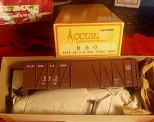 Baltimore & Ohio 40' Brace Boxcar Accurail Kit 4210 Serving 13 States B&O 187002