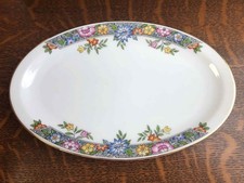 Vintage Hutschenreuther LHS Selb Bavaria Vernon 9 1/2" Relish Tray ServingPlate