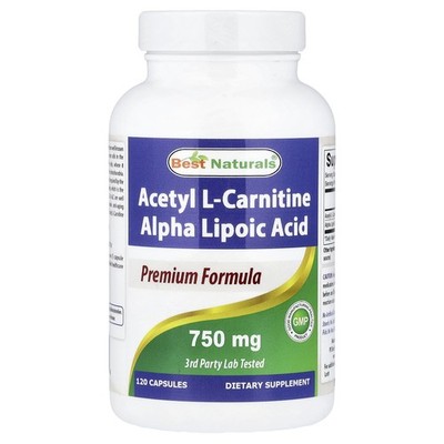 Acetyl L-Carnitine Alpha Lipoic Acid, 120 Capsules
