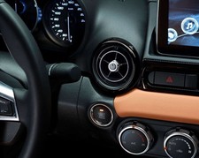 New Genuine Fiat 124 & Abarth Spider Set 3 Air vents Piano Black Surrounds 71807