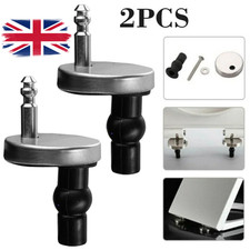 2x Toilet Seat Hinges Soft Close Quick Fit Heavy Duty Hinge Pair