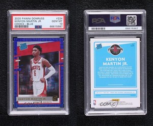 2020-21 Donruss Rated Rookies Choice Blue /49 Kenyon Martin Jr PSA 10 Rookie RC