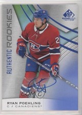 2019 Upper Deck SP Game Used Authentic Rookies Blue Ryan Poehling #137 Auto 03hs