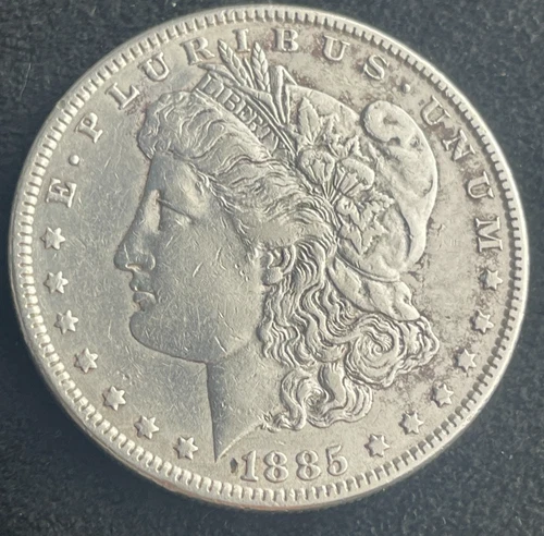 1885- $1 MORGAN SILVER DOLLAR, ESTATE SALE, BU, NICE COIN, COLLECTABLE, #0121