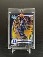 Sion James Black Wave Refractor #63 Duke - 2025 Bowman U Chrome Color Match