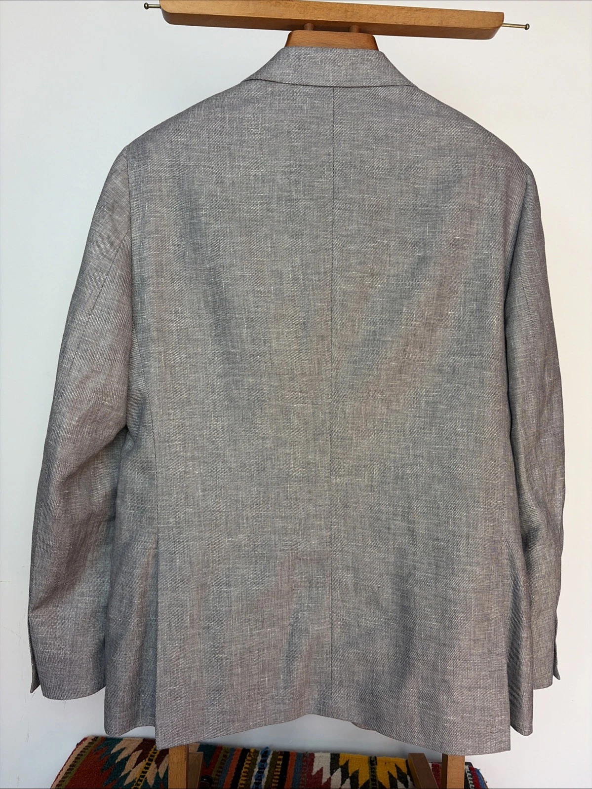 Charles Tyrwhitt (42R) Linen & Cotton Summer Jacket Sport Coat Blazer Slim Fit image 9