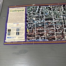 Castlequest Nintendo NES Foldble Promo Poster Map Insert ONLY