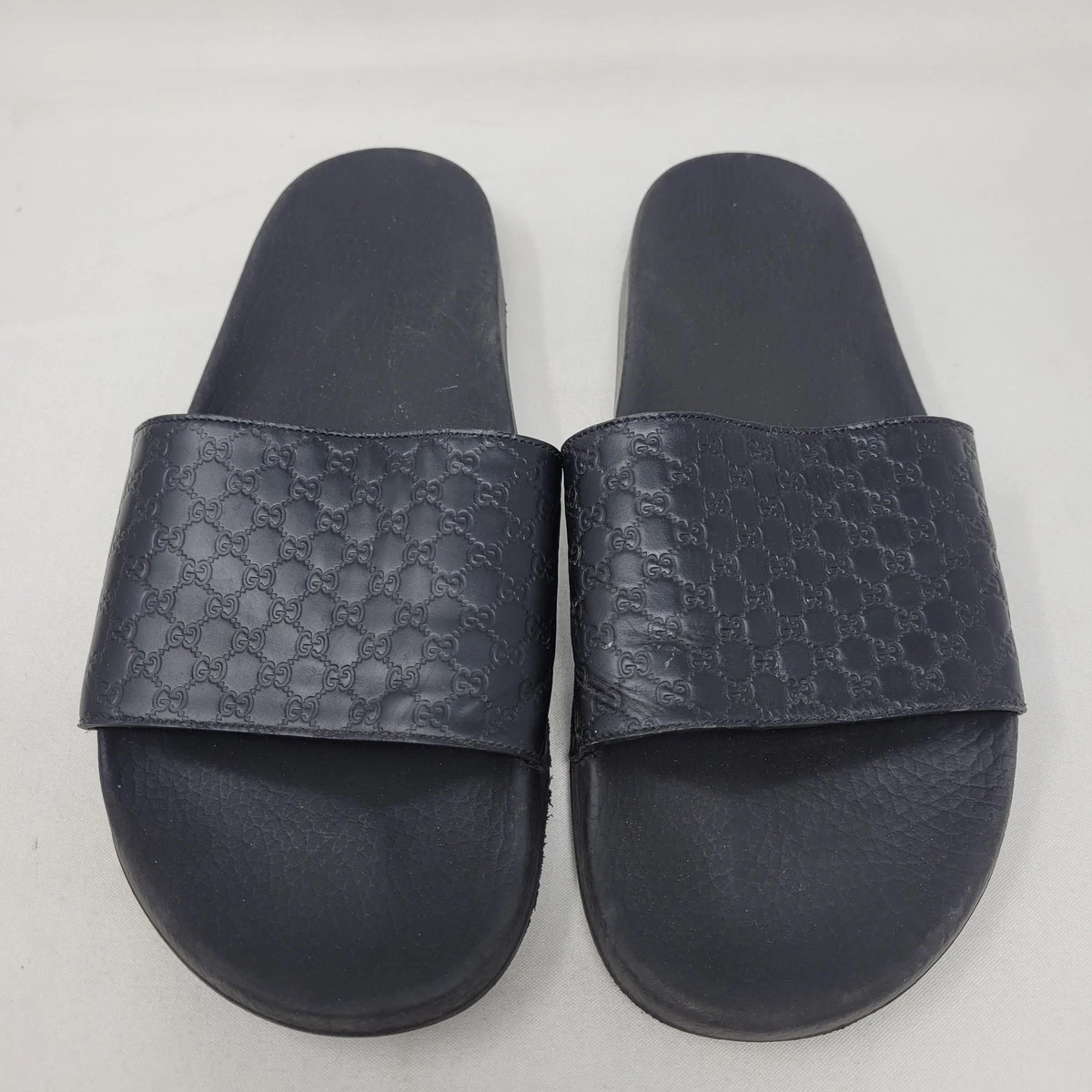 Gucci Leather Upper Slide Sandals for Men for sale | eBay