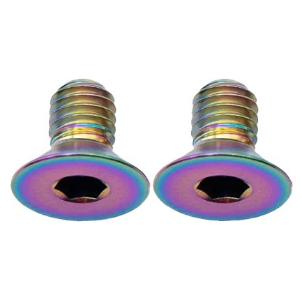 Rainbow Titanium Flat Mount Brake Bolts - 6AL-4V Aerospace Grade 5 4390₽