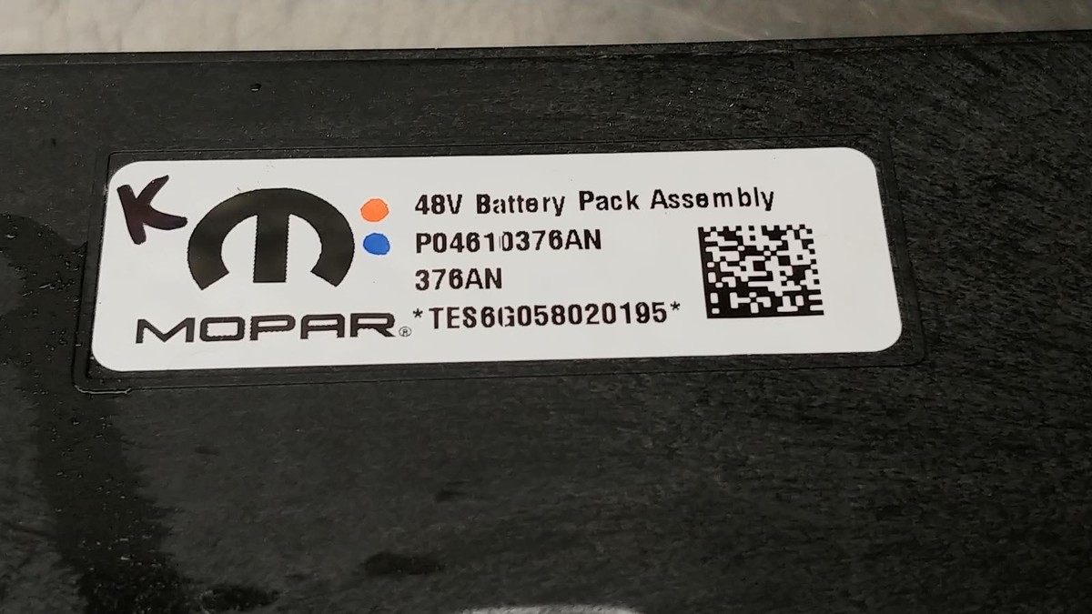2019-2026 Dodge Ram 1500 OEM etorque 48v Battery Pack w/ Wire