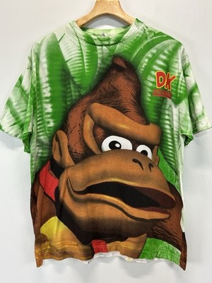 Vtg Donkey Kong Country 1994 Tshirt AOP 2 Sided Nintendo OSFM