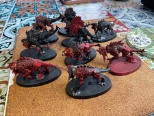 Warhammer 40k, Age Of Sigmar, Daemons Of Chaos, Nine Flesh Hounds Of Khorne