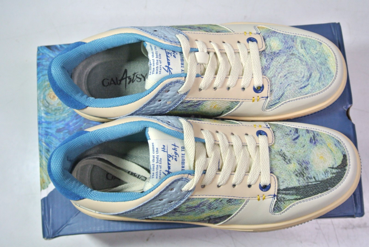 Galartsy Van Gogh Starry Night Sneakers US Sz Womens 4.5 | eBay