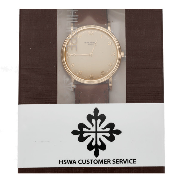 Patek Philippe Calatrava Handaufzug Gelbgold 32mm Armbanduhr 3520/D