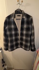 AllSaints Plaid Check Sherpa Lined Jacket Size XXL