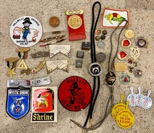 Masonic Misc. lot, Freemason , Odd Fellows, Shriners, Knights Templars etc.