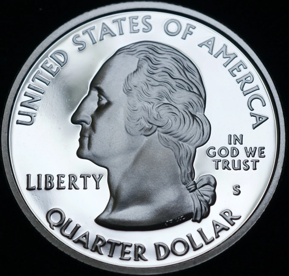 2007 S Utah Mint Silver Proof Statehood Washington Quarter from U.S. Proof Set - Image 2 of 2