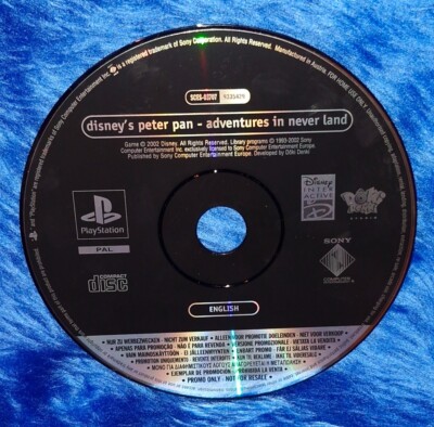Peter Pan Adventure In Never Land PS1 Playstation 1 **RAR PROMO FULL GAME** PAL