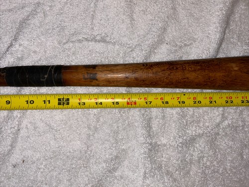 LOUISVILLE SLUGGER 40 BR BABE RUTH? HILLERICH AND BRADSBY OIL TEMPERED BAT - Picture 3 of 17