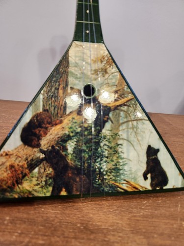Personalized Decorative Russian Wooden Miniature Balalaika, Gift Souvenir - Picture 6 of 11