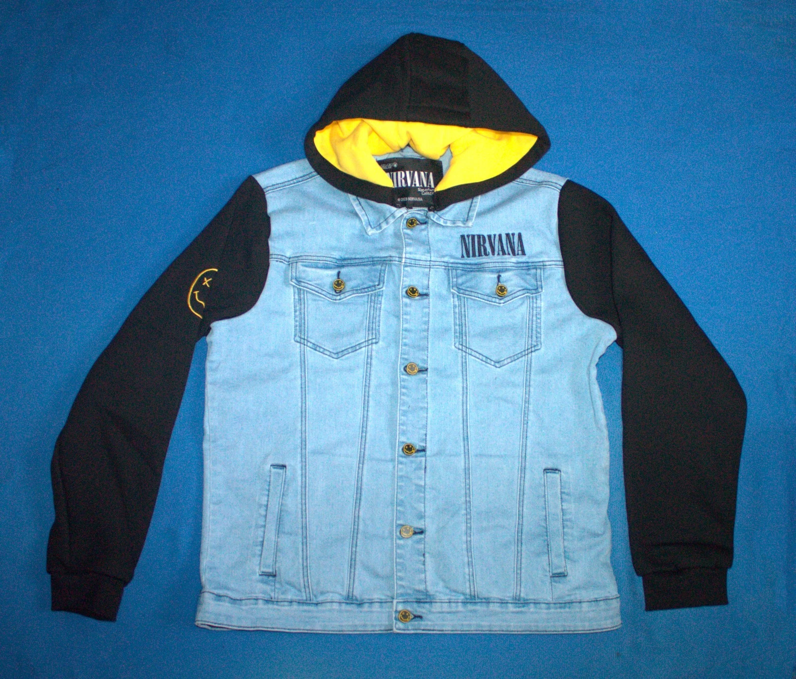 Nirvana Jacket Grunge Band Band Denim Blue Jacket