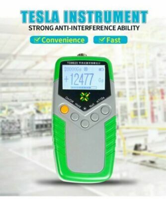 Tesla Meter Gauss Meter EMF Meter Surface Magnetic Field Tester 5% Accuracy