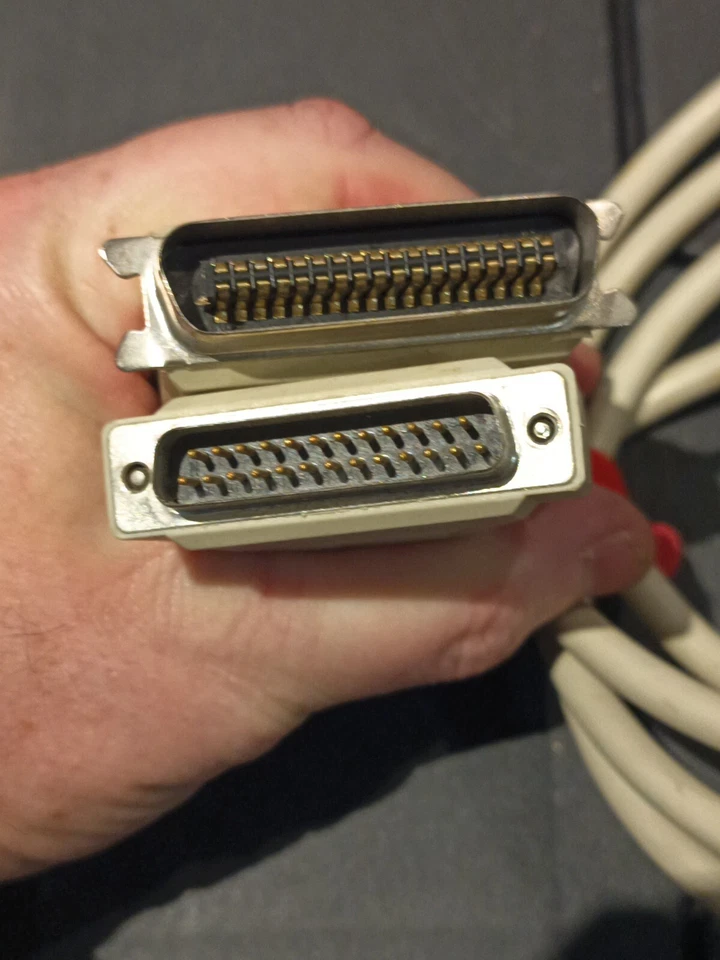 1x LPT Parallel Printer Cable DB25 Male 25 Pin Port to CN36 36 Pin Male IEEE1284 - Image 2 of 2