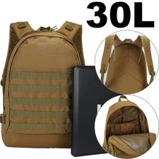 Tactical Military Backpack Molle Bag 30L Army Assault Pack Travel Hiking Camping