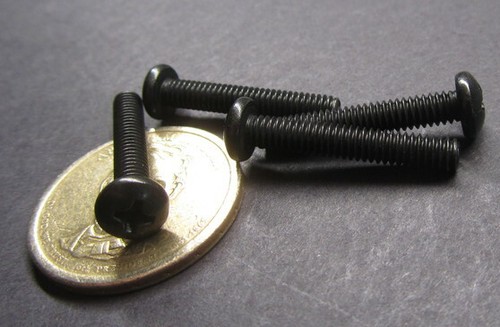 18-8 Black Oxide Pan Head Phillips Machine Screw 8-32 x 1.0", 50 pcs - Picture 11 of 12
