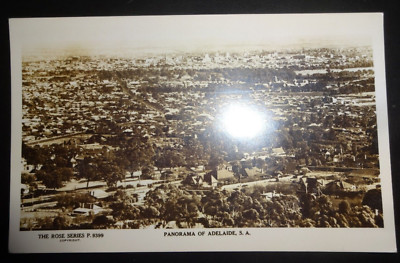 Panorama von Adelaide Südaustralien Vintage RP Postkarte - Rose Serie S.999