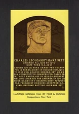 LEO GABBY HARTNETT, Chicago Cubs ~ 1964 HOF postcard Curteichcolor GREEN ink B