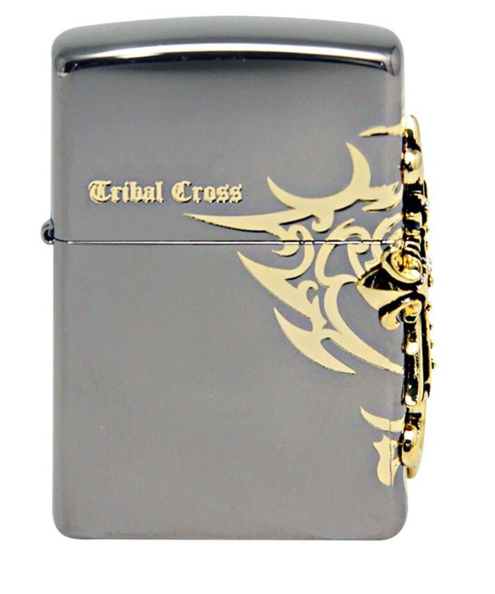 Zippo Lighter Side Tribal Cross BK Windproof | eBay