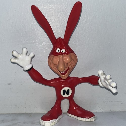 Vintage 1986 Dominos Pizza Noid 6" Bendable Action Figure Advertising Promo