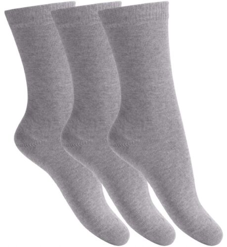 Melton Socken 3 er Pack Fb 135 grau NEU uni 30880102 Gr. 31-34 - Bild 1 von 1