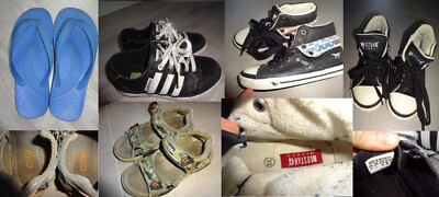 TOP! 4 PAAR Gr. 33/34 JUNGEN SCHUHE ADIDAS MUSTANG SANDALE CROCS AGAXY HALBSCHUH