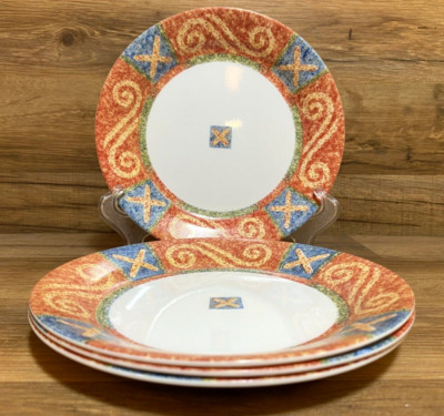 SET OF 4 -  CORNING CORELLE - SAND ART - 7 1/4'' BREAD / DESSERT PLATES - EUC