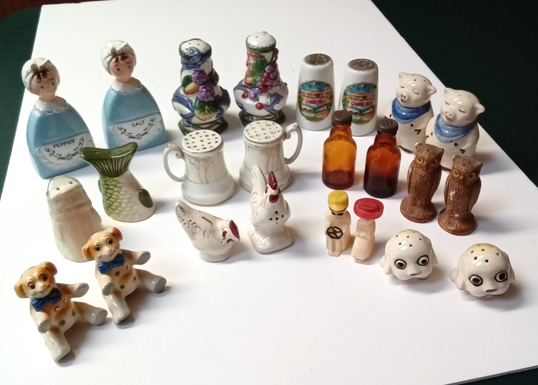 Vintage Salt and Pepper Shaker Lot - 12 Pairs Including Japan-Made