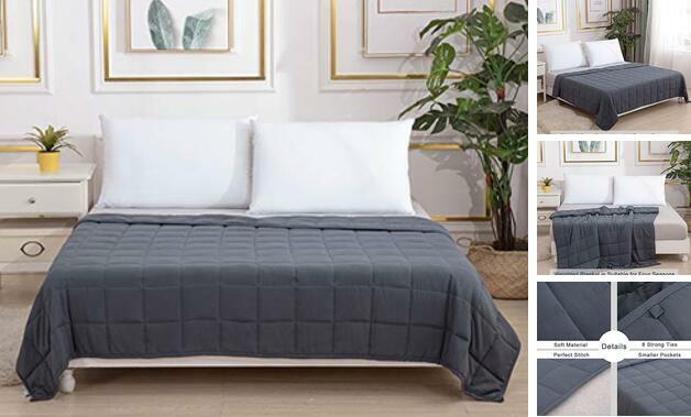 Smart Queen Weighted Blanket King Size Bed (25 lbs, 80"x 87") Heavy