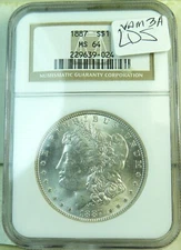 1887 Morgan dollar NGC MS64 *VAM 3a superCD* EP