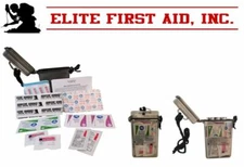 NEW Elite First Aid Mini 1st Aid Medical Kit in Waterproof Case 4 Hiking Hunting