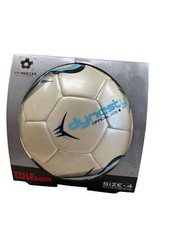 Wilson Dynasty Official Size 4 Soccer Ball With Pearlized Composite Leather Cove