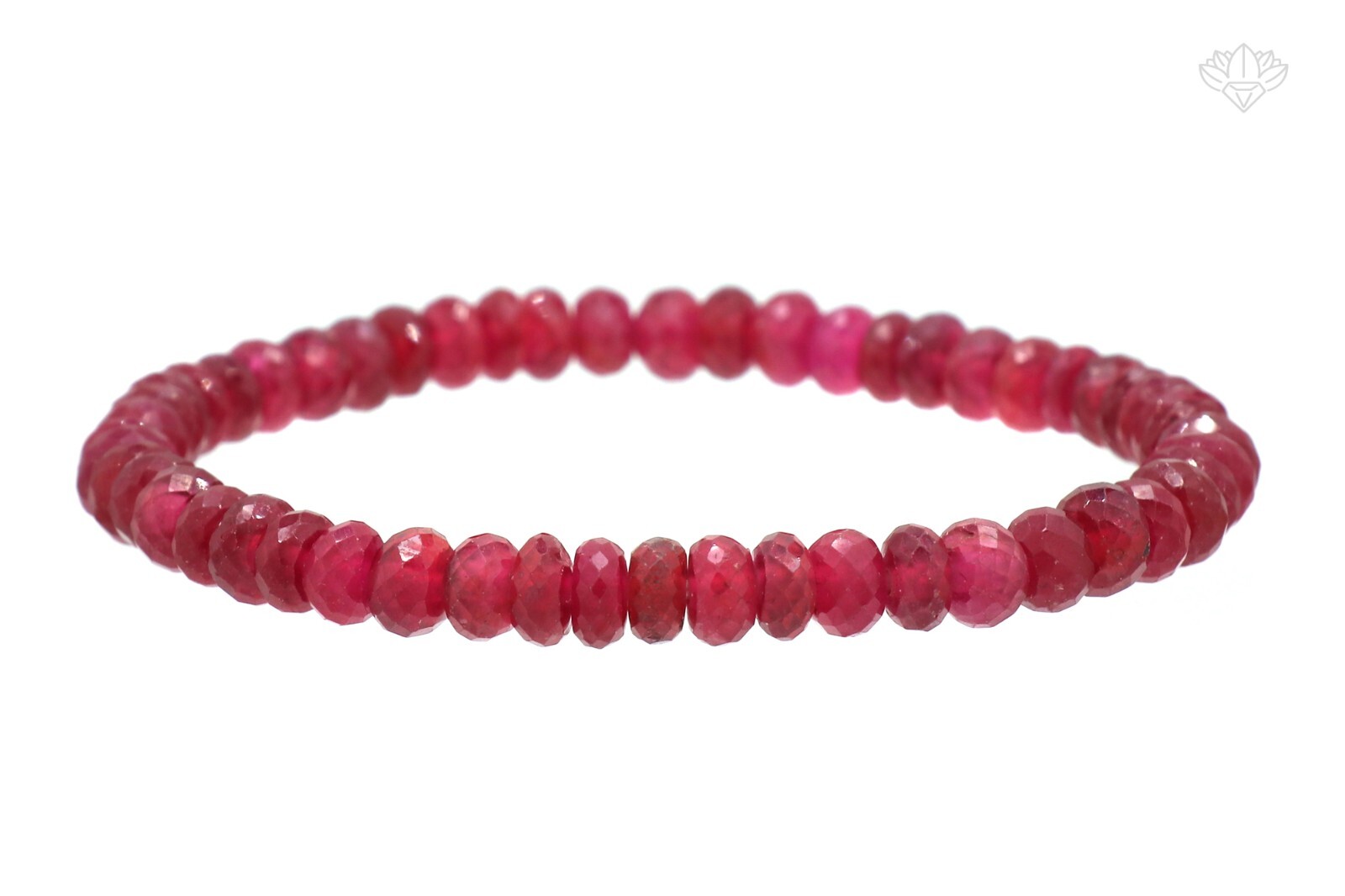 Ruby Rondelle Faceted Natural Fine Gemstone 80 Ct. Jewelry Stretch gift